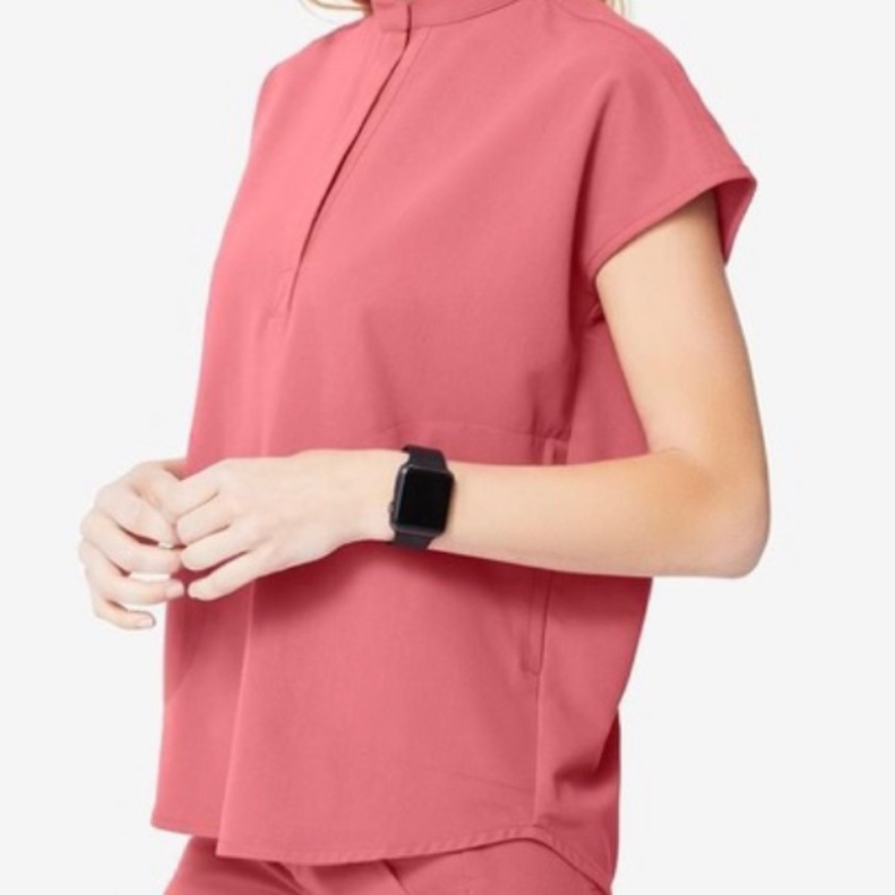 Rose Quartz XL Figs Rafaela Scrub Top